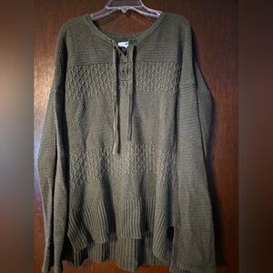 Sonoma Women's Olive Knit Sweater